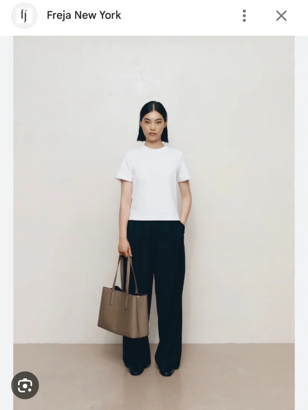 Freja New York Linnea Tote Bag Taupe Vegan Leather NWOT With Dust Bag R$318